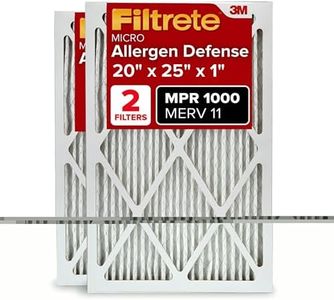 Filtrete Micro Allergen Defense AC Furnace Air Filter, MPR 1000, 20 x 25 x 1-Inches, 2-Pack