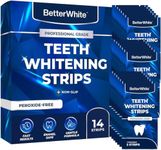 BetterWhite Professional Teeth Whitening Strips 7 Treatments - Enamel Safe - Non-Sensitive Formula - 14 Peroxide-Free Whitening Strips - Dentist Formulated Teeth Whitening Kit