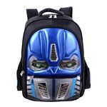 Happy Hues Kids 3D School Backpack with Luminous Eyes- Schoolbag Waterproof Lightweight Backpack for Kids- (Light Blue)