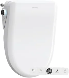 Bidet Toilet Seat Elongated, Smart Heated Toilet Seat, Instant Warm Water & Dryer, Feminine & Rear Wash, Self-Clean Nozzle, Slow Close Lid, Child/ECO/Silent Mode