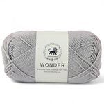 NESTNHAVEN, Wonder , Poly Yarn Supersoft Hand Knitting Wool Ball, (1 Ball/100 Gram Each) Ball Suitable for Craft, Crochet, Amigurumi, Embroidery, Toys, Garments, Flowers and Hobby Projects , 2 Fine , Shade no - NNHW (Grey)