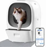 Automatic Self Cleaning Litter Box for Multiple Cats, Auto Litter Refill-Robot Cat Litter Scooping, Odor Control, Large 80L, 6x Anti-Pinch Safe Sensor, App Monitor 5G Wifi, Easy Clean Kitty Litter Box