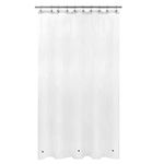 Mrs Awesome Stall Shower Curtain Liner with 3 Magnets 54 x 78 inch, PEVA 8G Thick & Heavy Duty Plastic Shower Curtain for Bathroom, Waterproof, 54x78, Frost