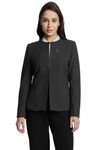 Allen Solly Women's Regular Blazer (AHBZCRGFH32277_Grey