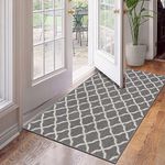 SHACOS Indoor Doormat for Entryway 36"x59" Large Washable Front Door Rug Entry Rugs Entrance Rugs and Mat Low Profile Dirt Trapping Floor Mat for Entry Mud Room Kitchen Laundry Room (36"x59", Gray)