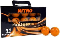 Nitro Crossfire 45 Golf Balls, 45- Pack - Orange