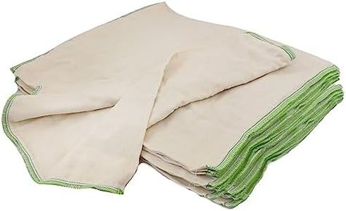 avo + cado Algodón orgánico Prefolds Talla 2 – Contenido: 10 unidades – Cabe en tamaño único para pañales de tela – 100% algodón sin blanquear Öko-Tex