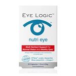 Eye logic Nutri Eye | Supports Macular & General Eye Health | High Levels of Macular Carotenoids | Omega 3, Vitamin C, Zinc, Copper, B Vitamins and Grape Seed | One A Day | 30 Capsules