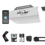 Skylink ATR-3823BKW 1 HPF Garage Door Opener Featuring Alexa with Extremely Quiet DC Motor, Belt Drive, Built-in LED Light, Premium LCD Wall Console, Wireless Keypad and WiFi Compatible