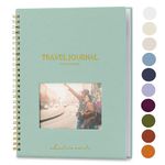 Travel Journal for Women, Men with Prompts – Travel Scrapbook, Diary, Bucketlist, Roadtrip & Adventure Journal, Travel Planner Gift, Undated World Travel Journal, Couples, Teens (Sage)