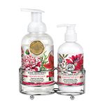 Handcare Caddy Set Hand & Body Lotion + Hand Soap Christmas Bouquet Michel Design Works