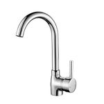 Hapilife 10 Years Warranty Single Lever Swivel Spout Modern Kitchen Sink Basin Mixer Tap with UK Standard Fittings