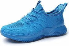 Women's Ladies Tennis Shoes Running Walking Sneakers Work Casual Comfor Lightweight Non-Slip Gym Trainers, Blue, 11