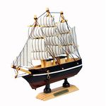 vismile Sailing Tall Ship Boat Wooden Model Craft Decor (Random Color)