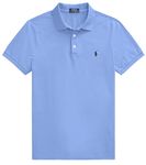 Polo Ralph Lauren Mens New Classic Fit Polo Shirt, (Spring/Summer 20223) Harbor Blue, Large