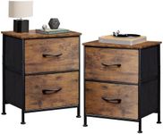 WLIVE Nightstand Set of 2, 2 Drawer