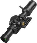 WestHunter Optics HD-S 1.2-6x24 IR PRO LPVO Riflescope - 30 mm Tube Red Green Illumination Mil-Dot Reticle 1/4 MOA Second Focal Plane Hunting Shooting Scope | Black, Picatinny Shooting Kit