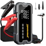TOMAHAWK® Jump Starter with Air Compressor |150 PSI Pressure | 4000A Peak Current for Jump Starting | 12000mAh Power Bank | Compatible with All Petrol & Diesel Cars, Generators, Motorcycle | JST-4045