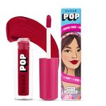 SUGAR POP Matte Lipcolour 11 Ruby - 1.6 ml - Richly Pigmented | Super Matte | Lasts 8+ hours | Non-Drying