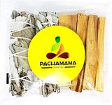 Organic California White Sage (Salvia Apiana) & Palo Santo (Holly Wood) Smudge Bundle Kit (2 white sage bundles 4"-5" & 4 Palo Santo Sticks 4")