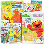 Sesame Street Ready, Set, Color! Coloring and Activity Book with 30 Stickers 144 Pages