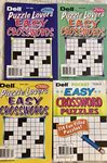 Lot of 4 Dell Puzzle Lovers Pocket Easy Crosswords Puzzles Books 2020