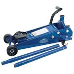 Draper 30612 Heavy Duty Garage Trolley Jack with Quick Lift Facility, 3 Ton , Blue