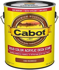 Cabot 140.0001880.007 Solid Color Decking Stain, Redwood