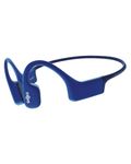 Shokz OpenSwim (Aftershokz Xtrainerz) Swimming MP3 - Bone Conduction MP3 Waterproof Headphones for Swimming - Open-Ear Wireless Headphones, No Bluetooth, with Nose Clip and Earplug (Blue)