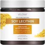 velona Pure Liquid Soy Lecithin 16 oz | Food Grade | Unbleached| Emulsifier, Stabilizer, Softener, Smoother, Wetting Agent | Use Today - Enjoy Results