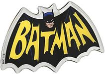 Fan Emblems Batman 1966 Logo Car Decal Domed/Multicolor/Chrome Finish, Adam West Classic TV Series Automotive Emblem Sticker Applies Easily to Cars, Motorcycles, Laptops, Cellphones, Windows, etc.