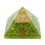 TREEMAISON Peridot Crystal Pyramid (2 Inch) | Feng Shui & Vastu Correction | Crystal Pyramid for Positive Energy, Wealth, Meditation, Health, Good Luck | | Home & Office Decor | Gift | Study Table