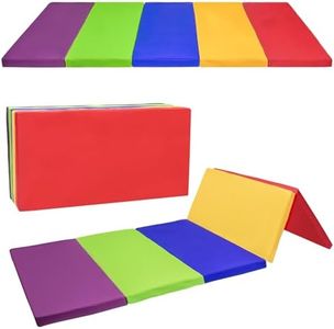 SZHLUX Tumbling Mat, Foldable Kids Gymnastics Mat, Extra Thick High-Density Tear-Resistant, Suitable for Tumbling, Gymnastics, and Stretching
