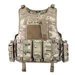 MGFLASHFORCE Tactical Airsoft Vest Adjustable Modular Paintball Vest (CP)