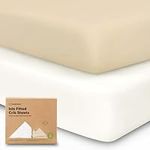 2-Pack Bamboo Cot Sheets for Boys, 
