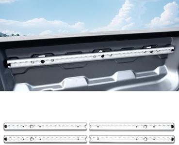 Kingna 5FT Trail Rail System Compatible with 2023-2026 Chevy Colorado GMC Canyon Truck Bed Side Track Aluminum Alloy Cargo Management Tie Down Rail L-Track for 2025 Chevrolet Colorado Accessories