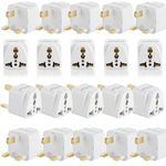 Hi-PLASST UK Plug Adapter (Pack of 20) for London (G-Type) Power Plug Converter for England, Dubai, Hong Kong,Singapore, Ireland, Wales, Scotland,Adaptor for Charging Laptop, Camera, Phone.