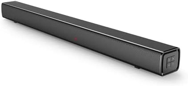 Panasonic SC-HTB100 I Barre de Son Compacte (45W, Système 2.0 canaux, Port Bass Reflex, Bluetooth, HDMI ARC, Entrée optique, USB, Montage Mural, Finition Métallique) Noir - Version Française