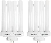 2 Pack Xtralite 27w Daylight Replacement Bulb for High Vision Reading Lamps, 4 Pin GX10Q-4 Quad Tube (6500k)