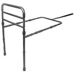 PEPE - Bed Rails for Seniors (Bed Height 16.5" to 21" - Up to 300lb), Bed Guard Rail Heavy Duty, Safety Bed Rails Assist Handle, Medical Bed Rail Adjustable Black