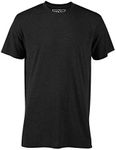 TNT Men's Short Sleeve Casual Tri-Blend Tee Shirt (Black Heather) (L)