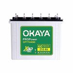 OKAYA PRO Power OPTT24060 210Ah Tall Tubular Inverter Battery | Longer Life & Extra Backup with 60 Months Warranty for Home, Office & Shops