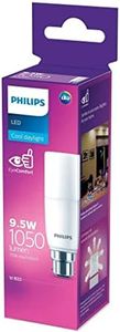 Philips 9.5W B22 Globe LED Stick Bulb, Cool Daylight