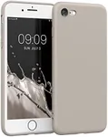 kwmobile Case Compatible with Apple iPhone SE (2022) / iPhone SE (2020) / iPhone 8 / iPhone 7 Case - Protective Slim TPU Phone Cover - Soft Matte Finish - Beige Matte