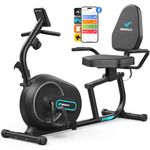 MERACH Recumbent Exercise Bike for Home with Smart Bluetooth and Exclusive App Connectivity, LCD, Heart Rate Handle, S08 Magnetic Recumbent Bikes