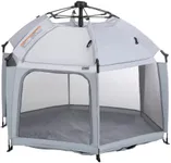 Safety 1st InstaPop Dome Play Yard, Compact design makes it easy to pop open and closed, High Street