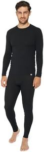 DANISH ENDURANCE sous-Vêtements Thermiques en Laine Mérinos pour Hommes, Ensemble de Couches de Base (Haut et Bas), Vêtements Thermiques d'hiver