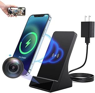 LIZVIE Spy Camera WiFi Hidden Camera with Wireless Phone Charger 720P Security Cameras Nanny Cam with Motion Detection, Phone Remotely Monitoring/Support 2.4GHz WiFi Night VisionNany Camera