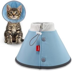 Agape Soft Dog Cone for Chihuahua, Comfy Cat Cone to Stop Licking, Protective Elizabethan Collar for Pup & Kitty, Lightweight E-Collar Alternative After Surgery, Pet Cones for Extra Small Dogs - XS