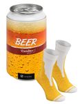 Rainbow Socks - Men Women Funny Beer Can Socks - 1 Pair - Size US 5.5-9 EU 36-40